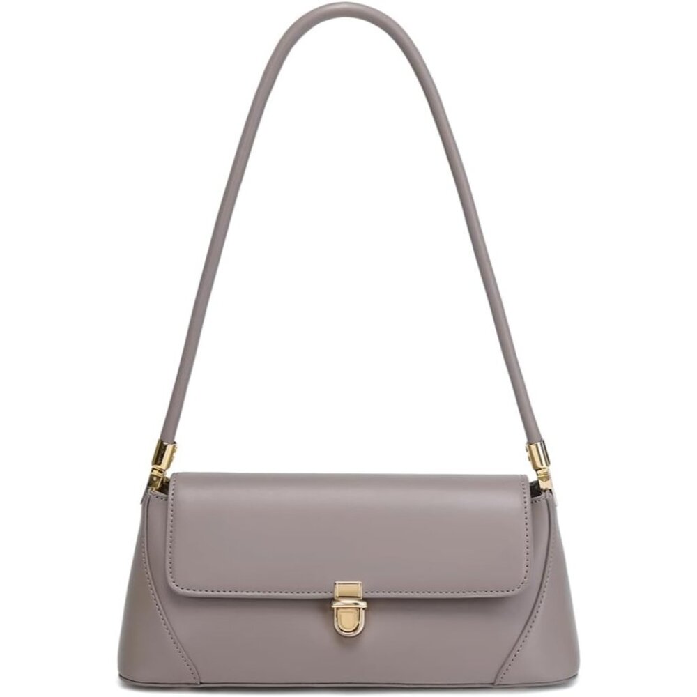 Women's Grey Mini Clutch Shoulder Classic Vintage Retro Small Cute Hobo Handbag